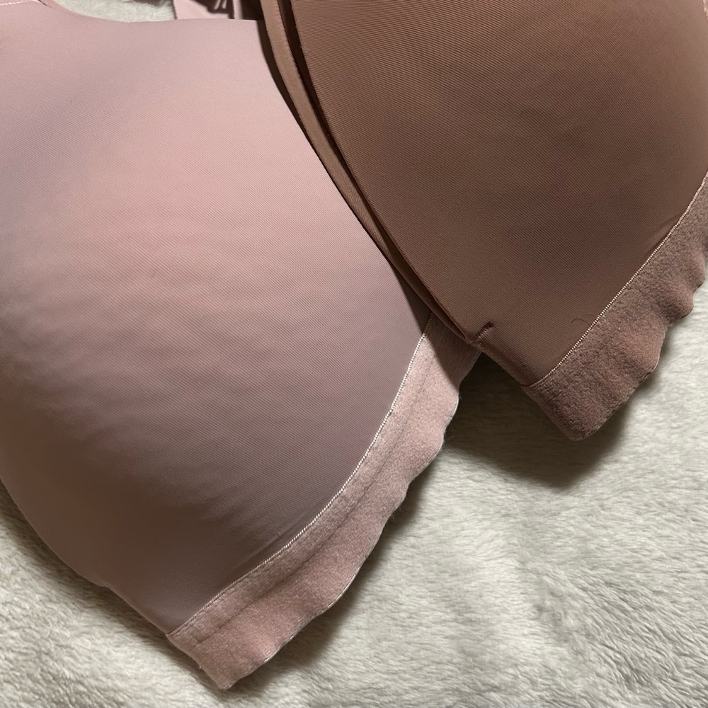 Women's Pink and Brown Bra set